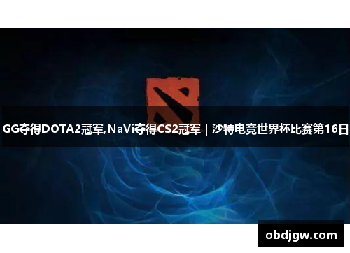 GG夺得DOTA2冠军,NaVi夺得CS2冠军｜沙特电竞世界杯比赛第16日